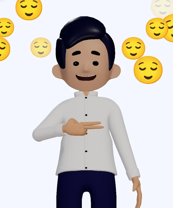 Kuya Juan with a calm smile, relieved emoji around him.